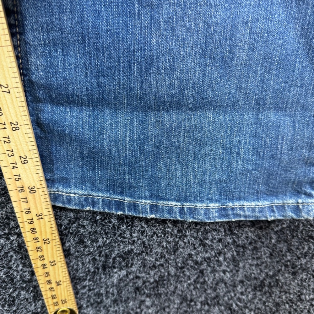 Levis 524 Too Superlow Bootcut Skinny Jeans Blue Denim Ultra Low Rise Size 6 NEW - Picture 6 of 9